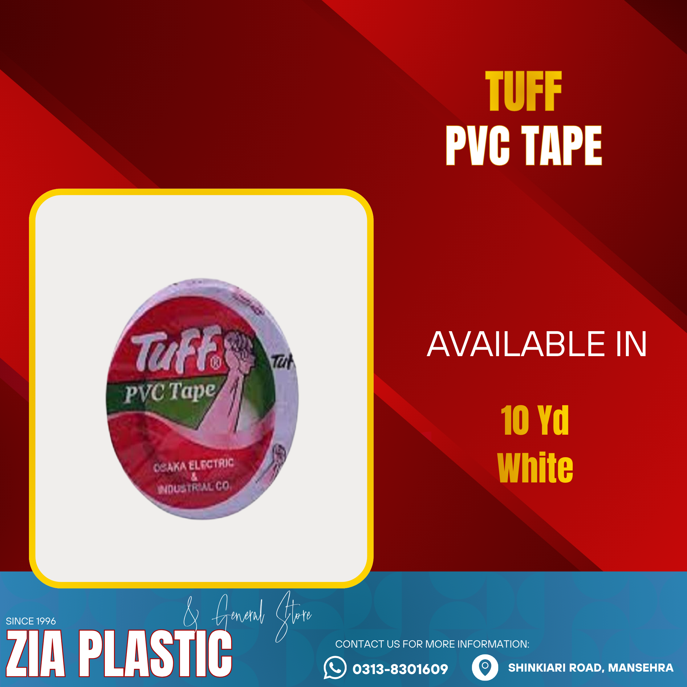 Tuff Tape 10Yard White