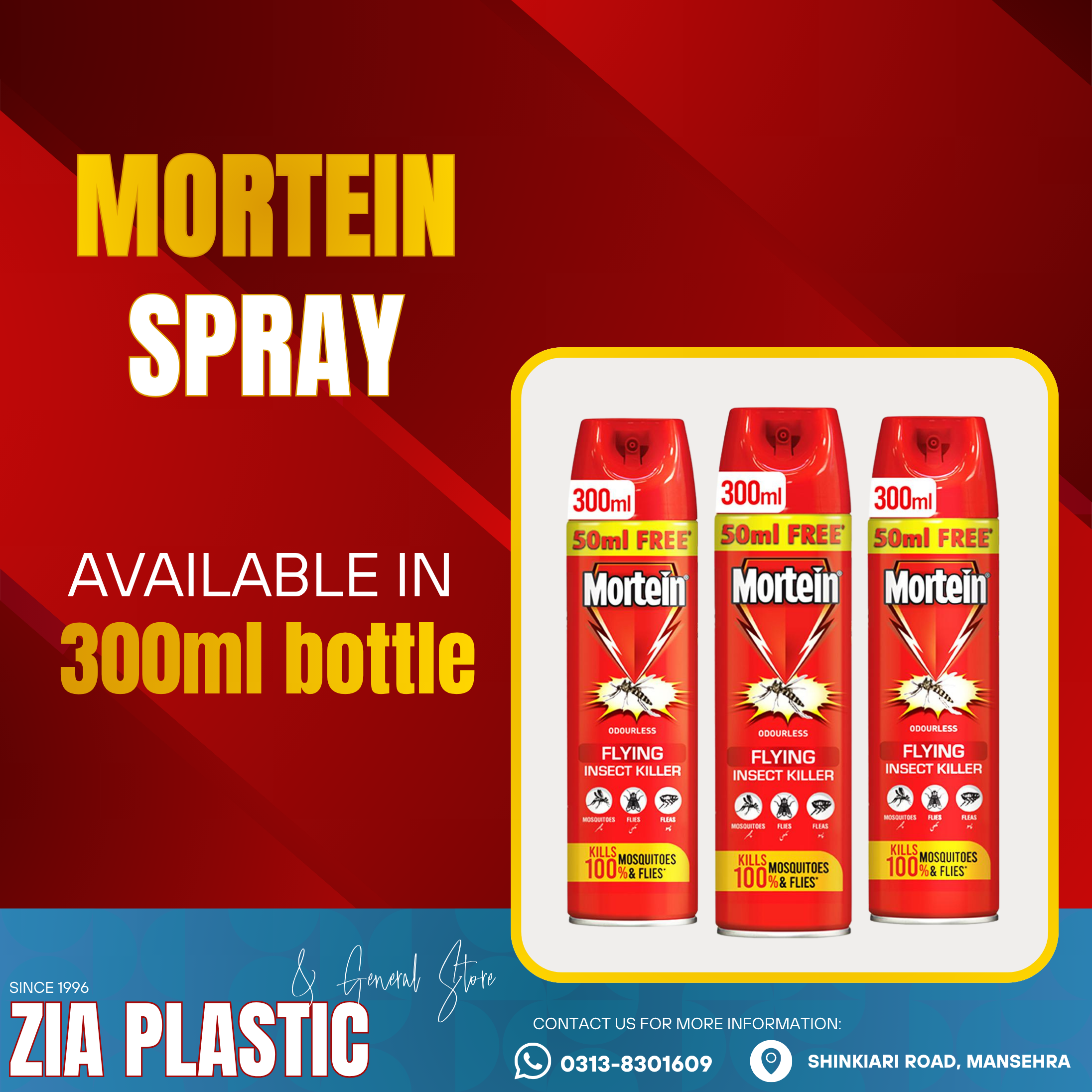 Mortein Flying Insect Killer Spray 300ml