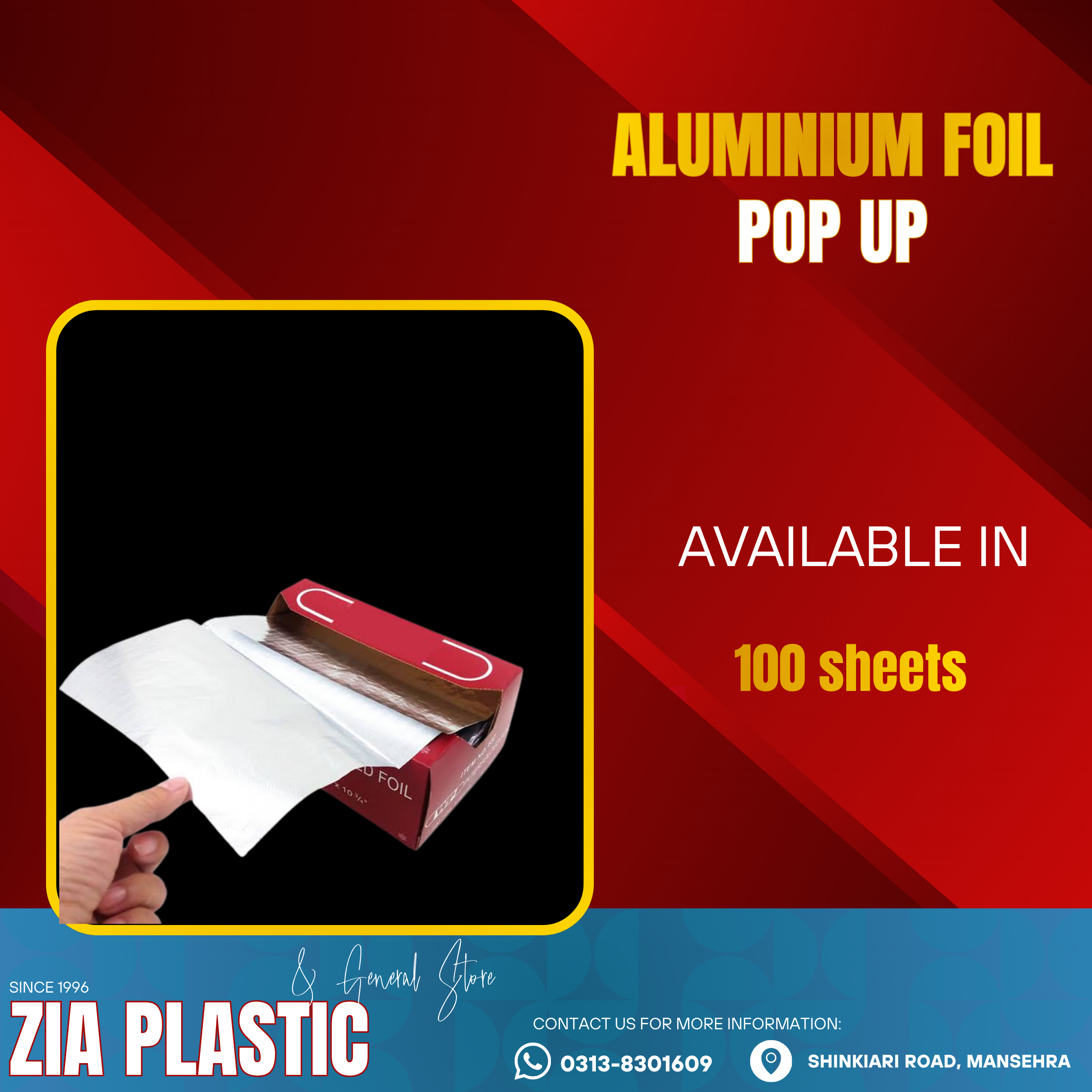 Pop-Up Foil Sheets Aluminium Foil Sheets