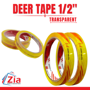 Deer Transparent Scotch Tape – 1/2"