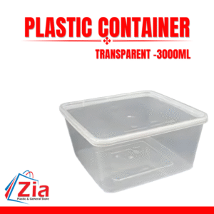 Plastic Container 3000ML  with Lid (Square)