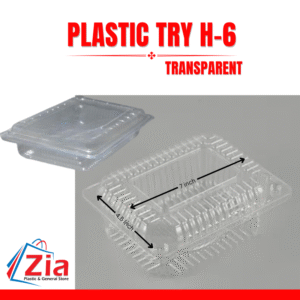 H6 Plastic Box with Folding Lid