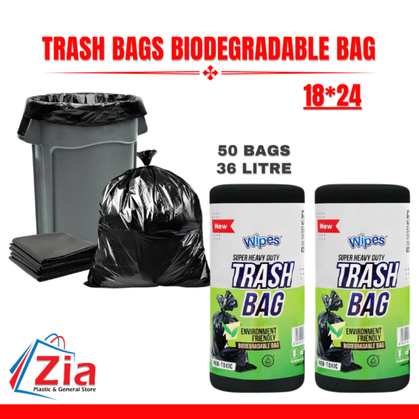 Wipes Trash Bags 18*24 (50 Bags)