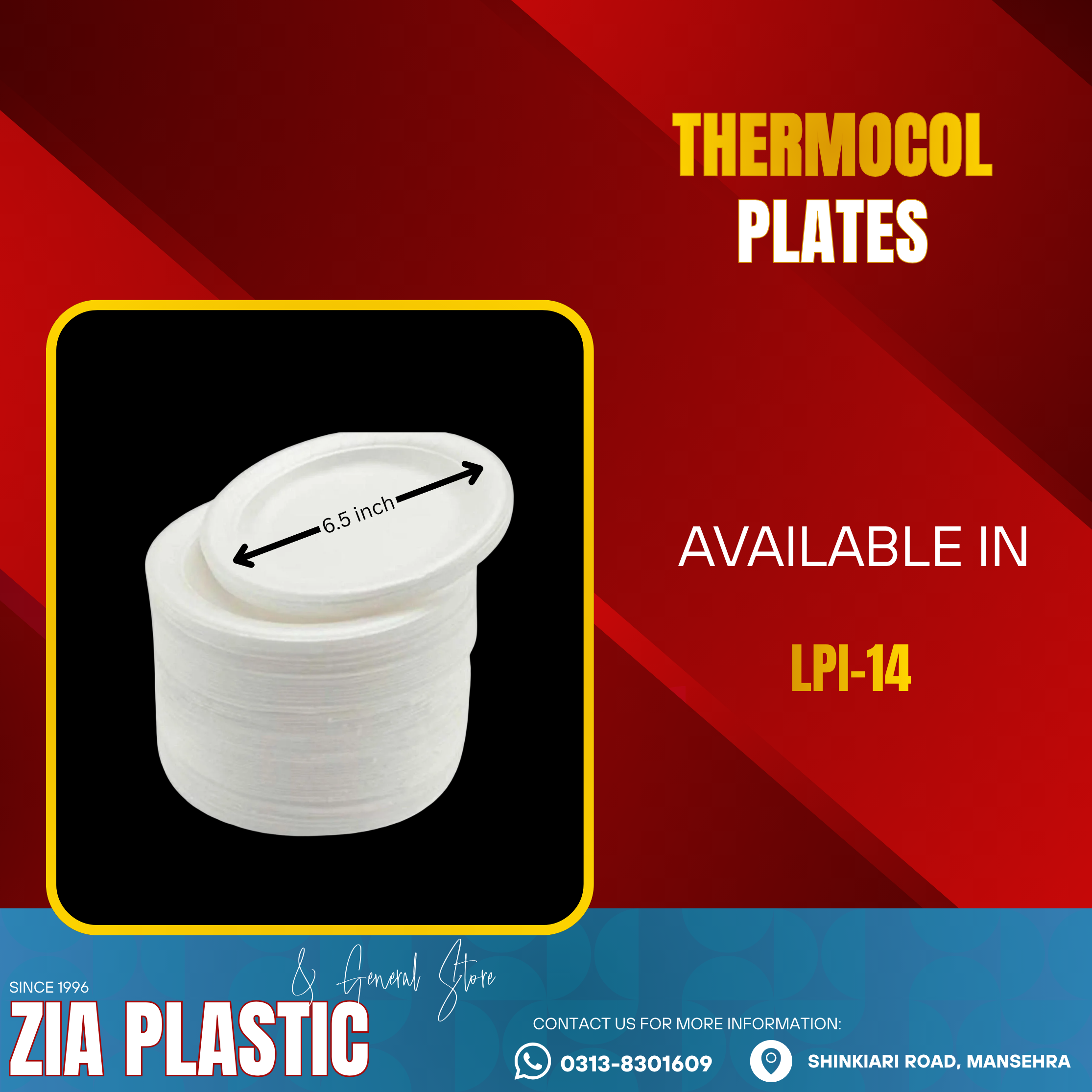 Thermocol Plates Lpi14