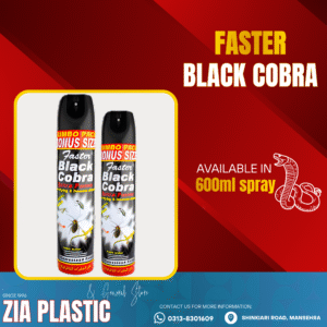 Faster Black Cobra Spray 600ml Insect Killer