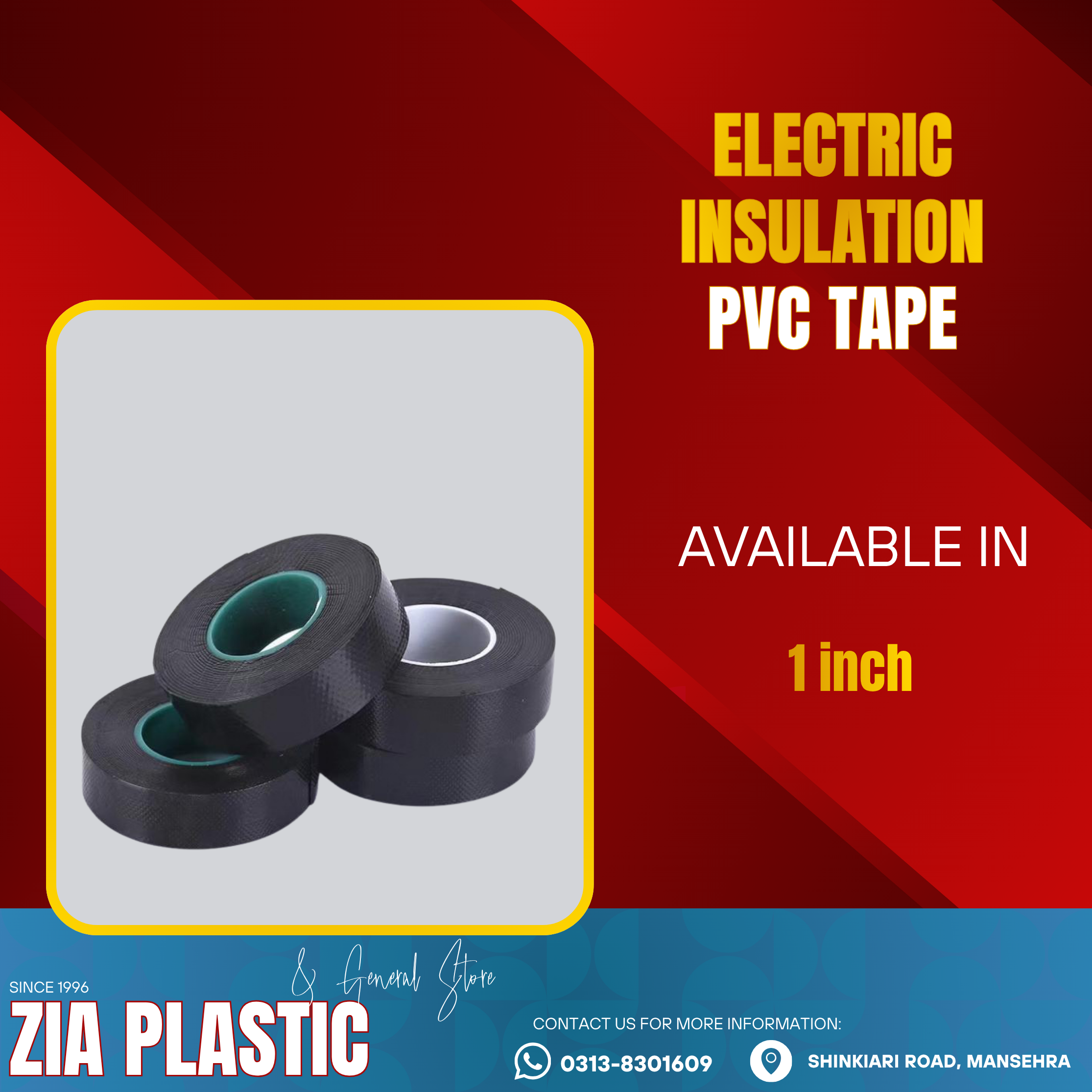 PVC Electric Insulation Tape - Black